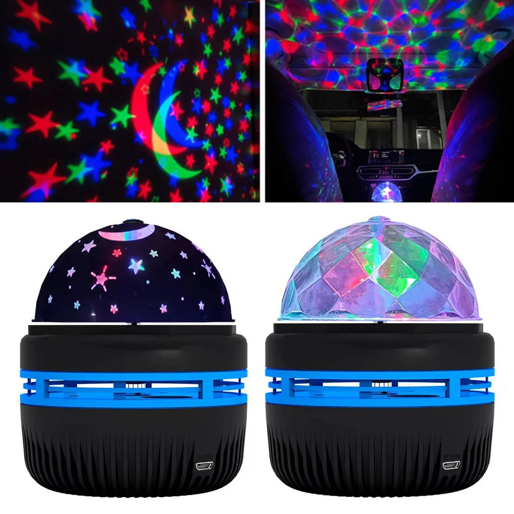 Projecteur LED Ciel Étoilé Rotatif 360° - Veilleuse USB Chambre