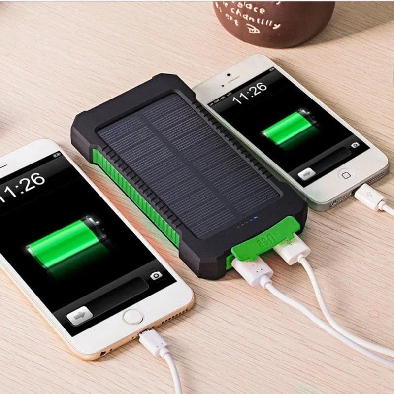 Batterie solaire portable Lenovo 500000mAh, grande capacité, charge rapide, pour iPhone Samsung Huawei