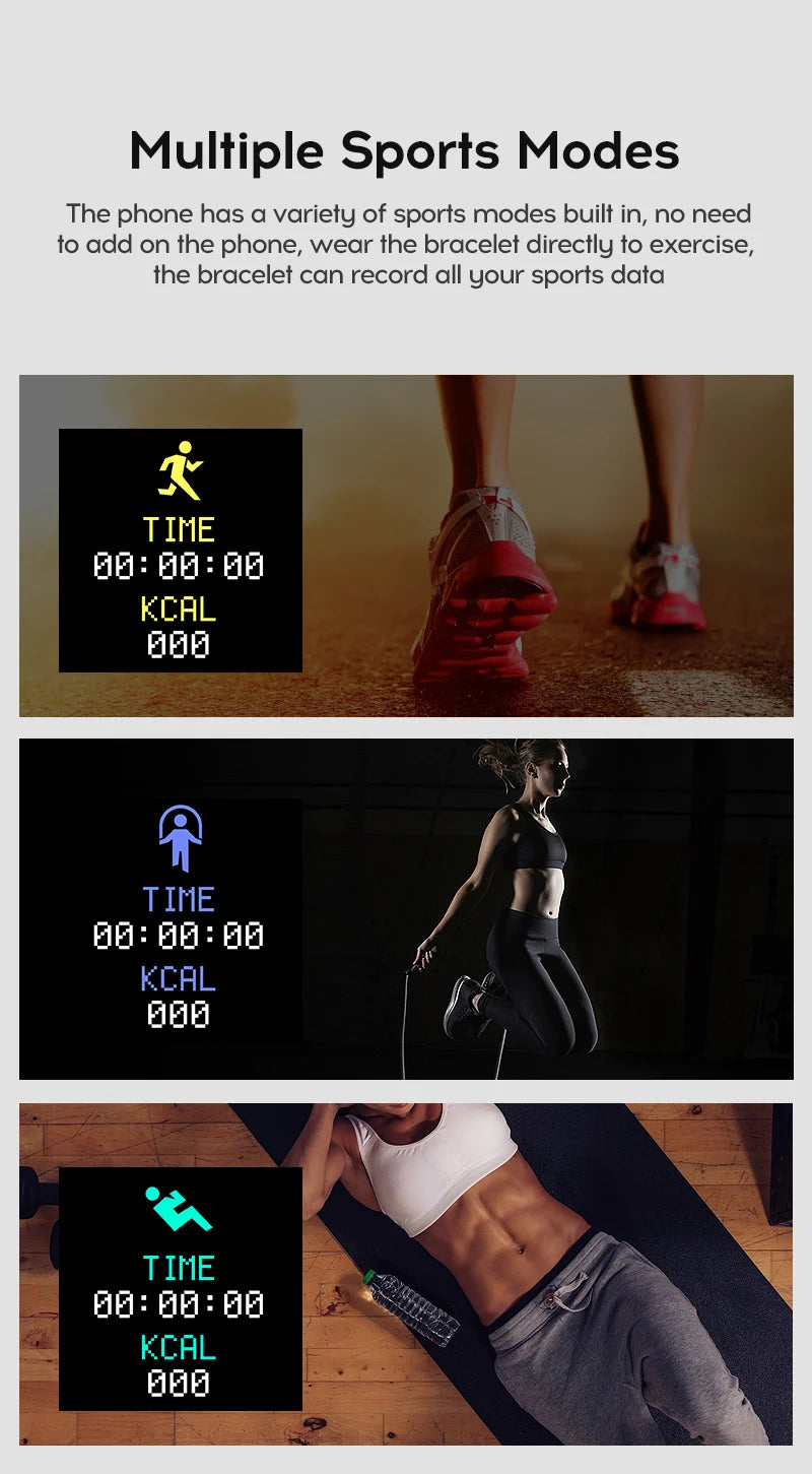 Sports Smartwatch Women Bracelet Men Smart Watch connected Music Control Player Fitness Step Sleep Monitor Y68 D20 Alarm Clock