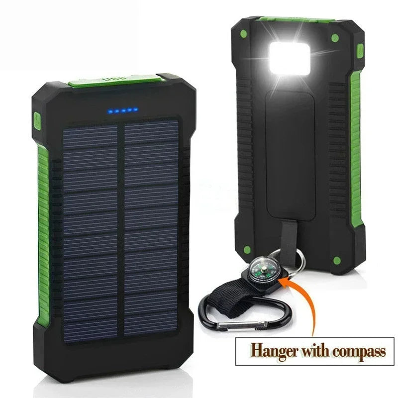 Batterie solaire portable Lenovo 500000mAh, grande capacité, charge rapide, pour iPhone Samsung Huawei