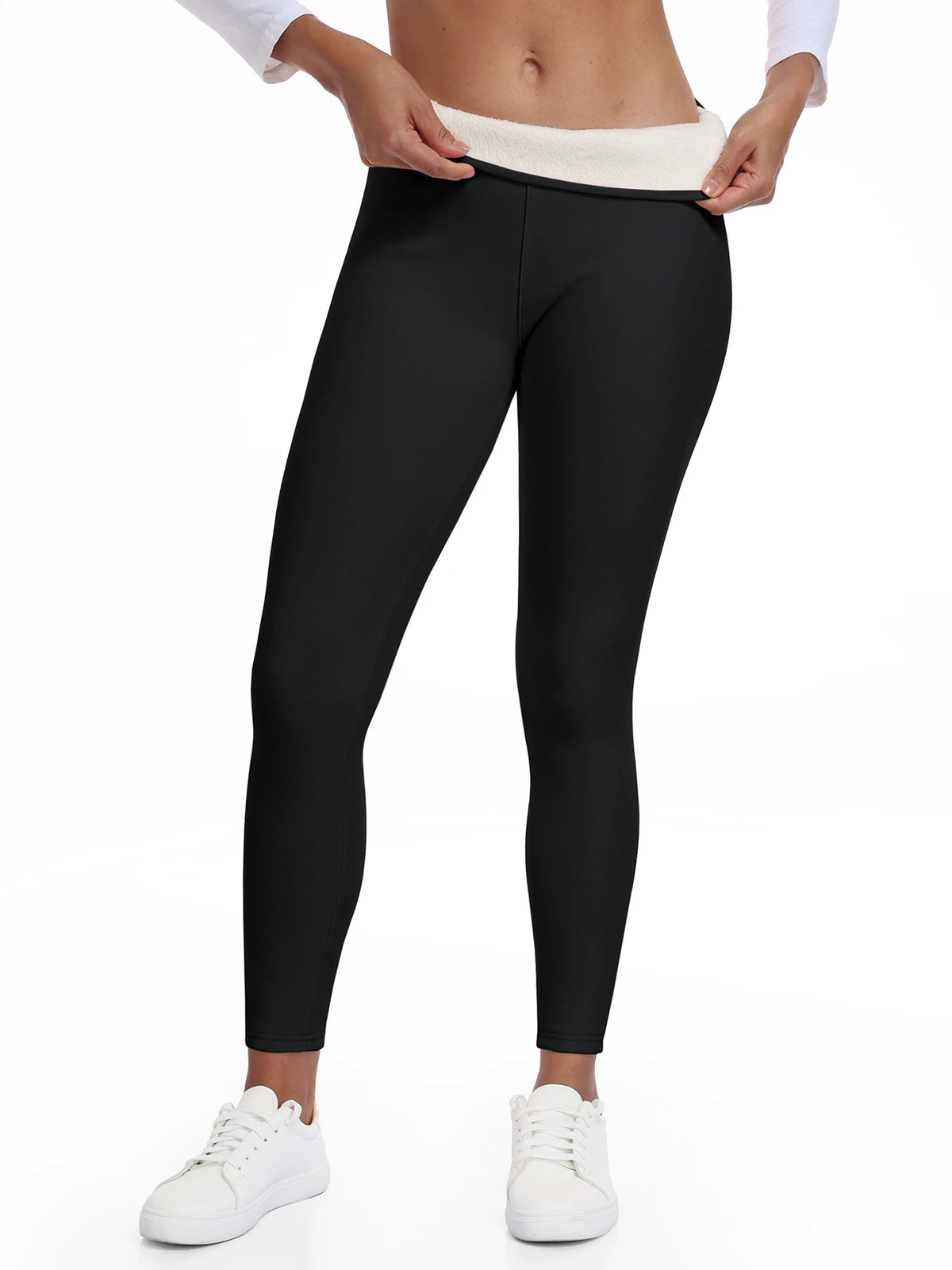 Leggings chauds en polaire pour femmes, collants épais en velours, taille haute, élastiques, Slim, couleur unie, pour prévenir le froid, automne et hiver