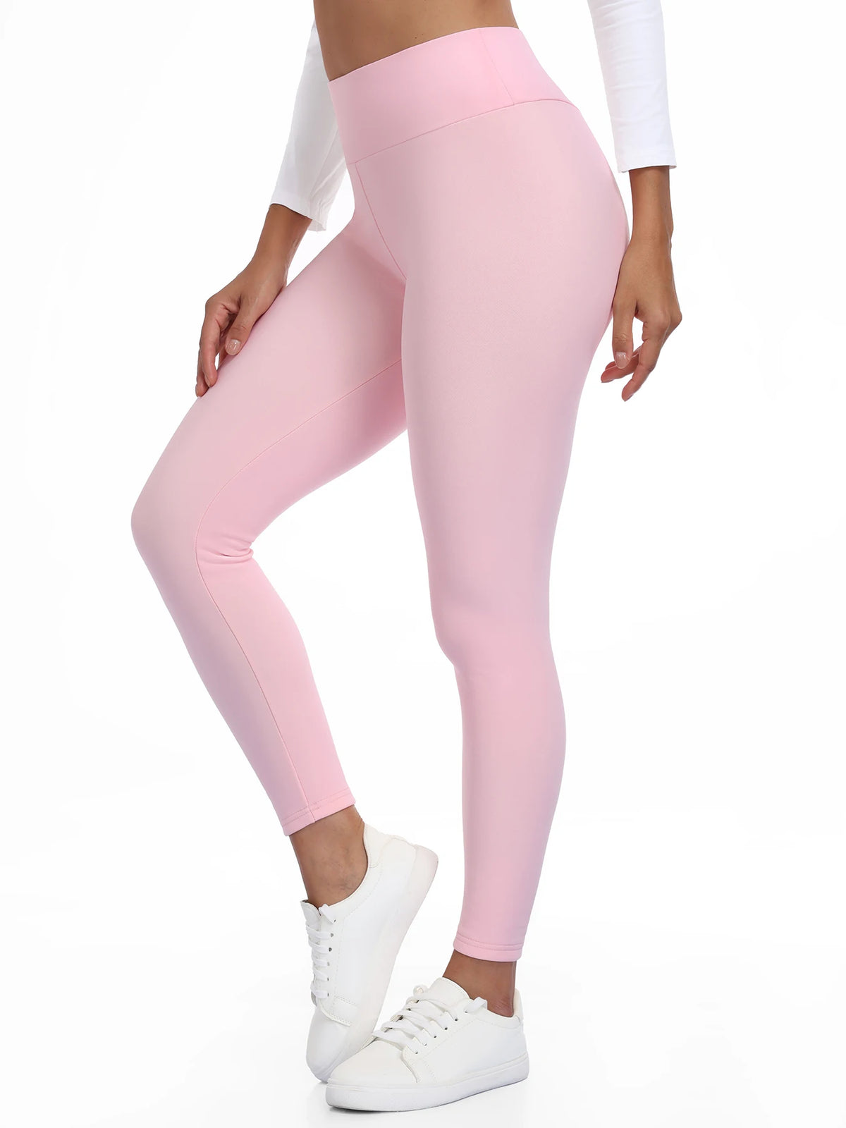 Leggings chauds en polaire pour femmes, collants épais en velours, taille haute, élastiques, Slim, couleur unie, pour prévenir le froid, automne et hiver