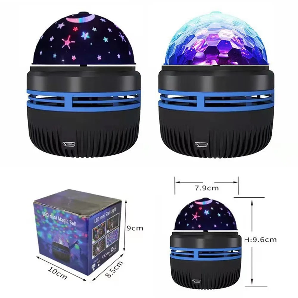 Projecteur LED Ciel Étoilé Rotatif 360° - Veilleuse USB Chambre