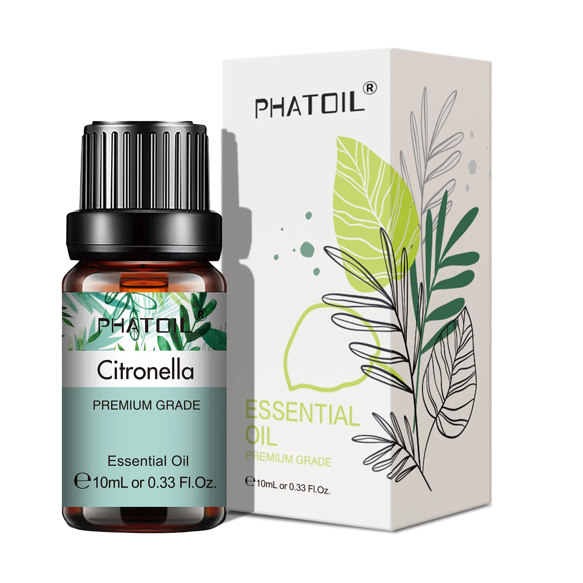 Huile essentielle pure 10ml – Aromathérapie, diffuseur, humidificateur (30 parfums au choix)