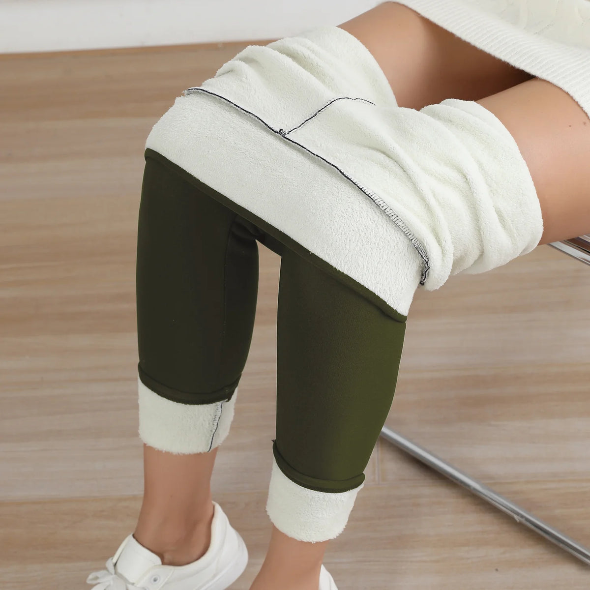 Leggings chauds en polaire pour femmes, collants épais en velours, taille haute, élastiques, Slim, couleur unie, pour prévenir le froid, automne et hiver