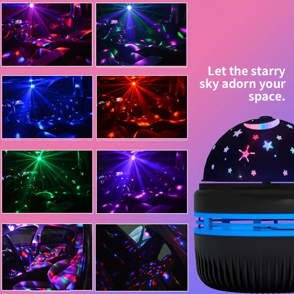 Projecteur LED Ciel Étoilé Rotatif 360° - Veilleuse USB Chambre