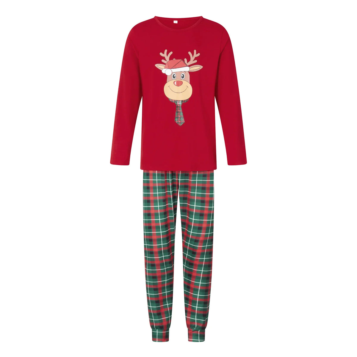 Tenues de Noël pour Mère, Père et Enfants, Ensemble de Pyjamas Assortis, Pyjamas Décontractés à Motif de Renne, Look Familial de Noël, Vêtements de Fête, Cadeau