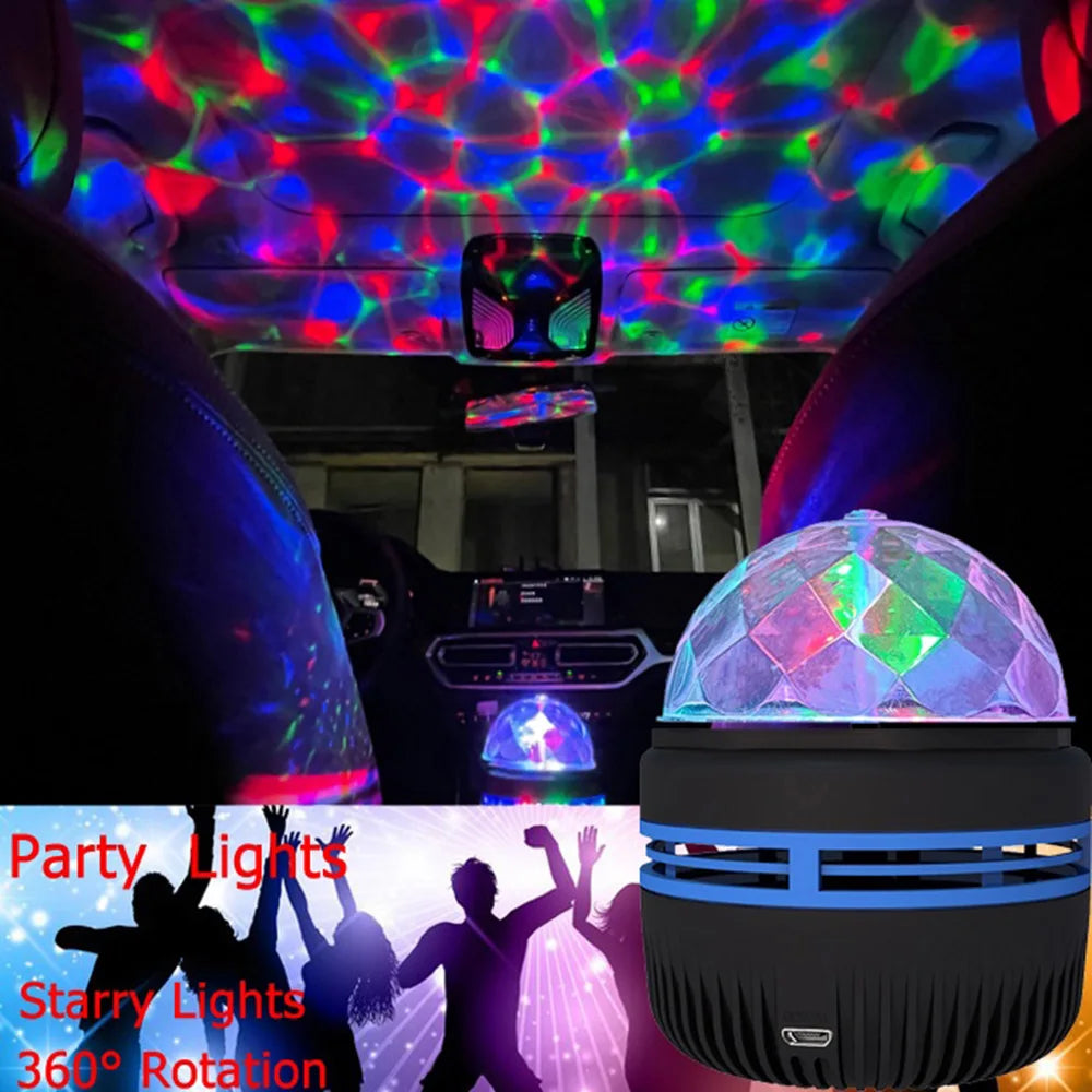 Projecteur LED Ciel Étoilé Rotatif 360° - Veilleuse USB Chambre