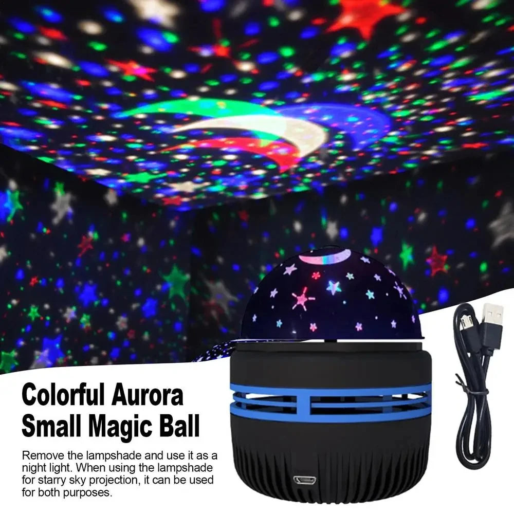 Projecteur LED Ciel Étoilé Rotatif 360° - Veilleuse USB Chambre