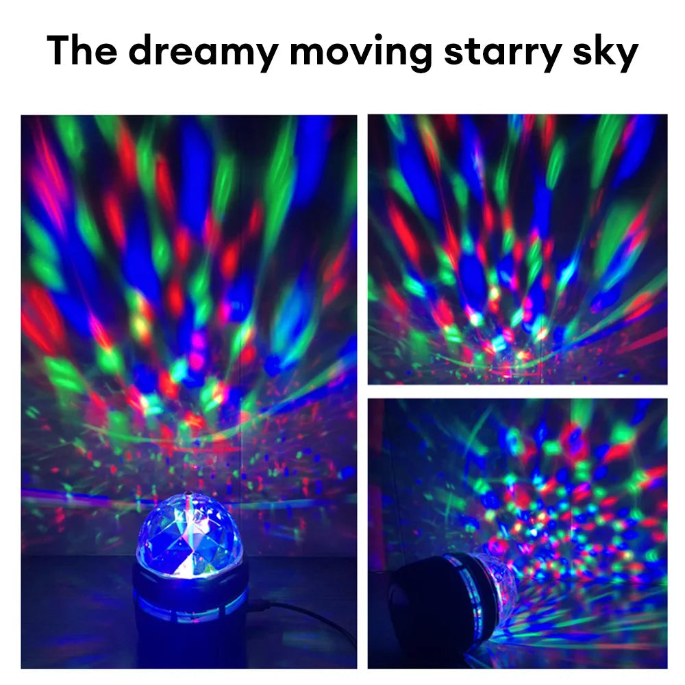 Projecteur LED Ciel Étoilé Rotatif 360° - Veilleuse USB Chambre