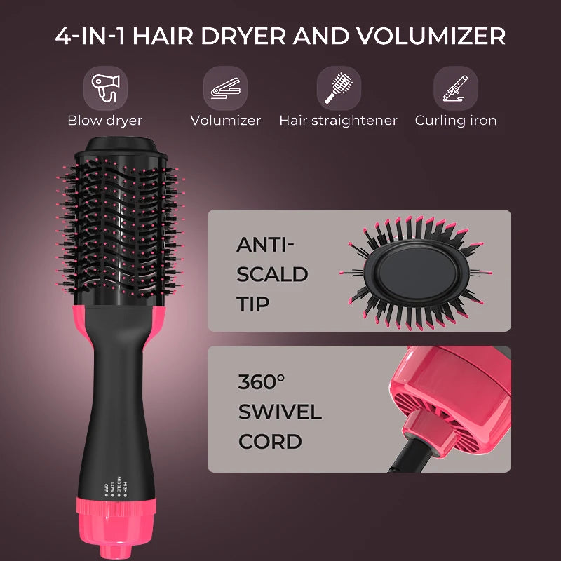 Brosse soufflante 2-en-1 LISAPRO pour sécher et donner du volume